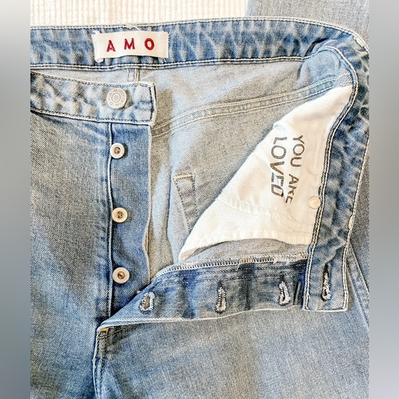 AMO MIA Yesterday High Rise Straight Leg, Button Fly, Size 31 - Picture 3 of 7